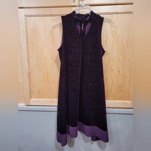 Babydoll halter purple vet dress